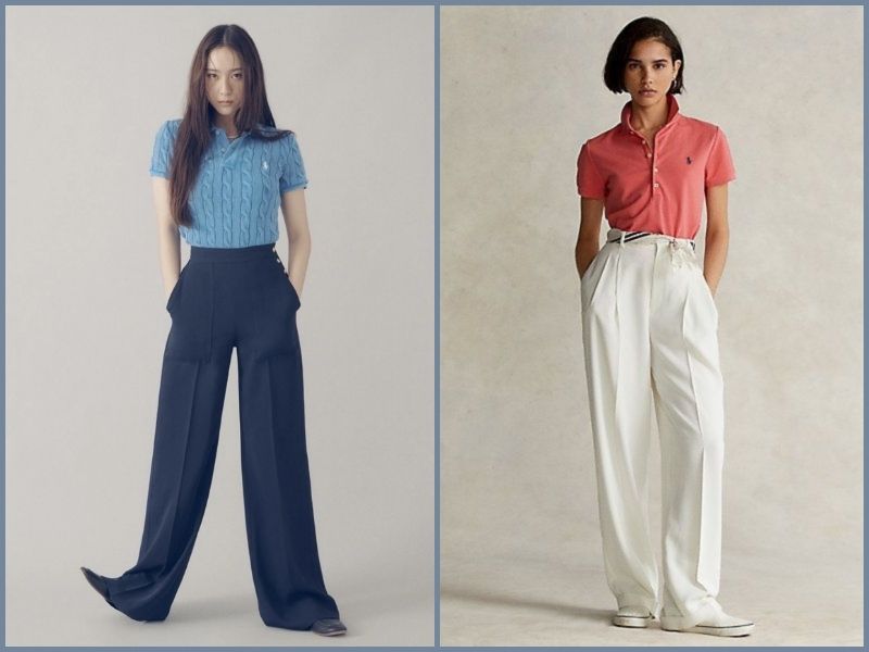 phối đồ với áo polo nữ áo polo nữ mặc với quần gì