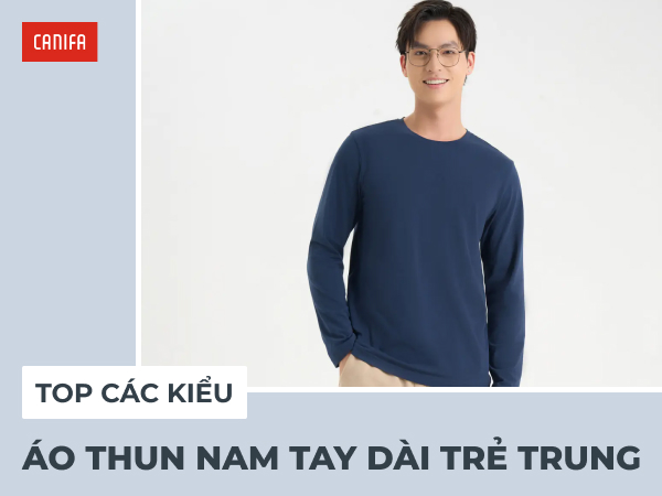 các kiểu áo thun nam tay dài đẹp