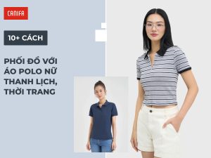 phối đồ với áo polo nữ