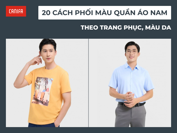 phối màu quần áo nam