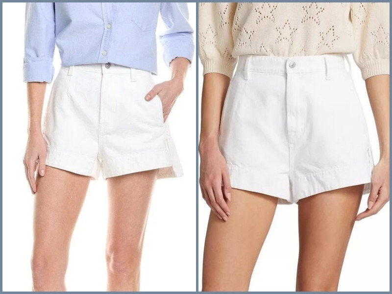 quần short trắng kết hợp với áo màu gì quần short trắng nữ mặc với áo gì