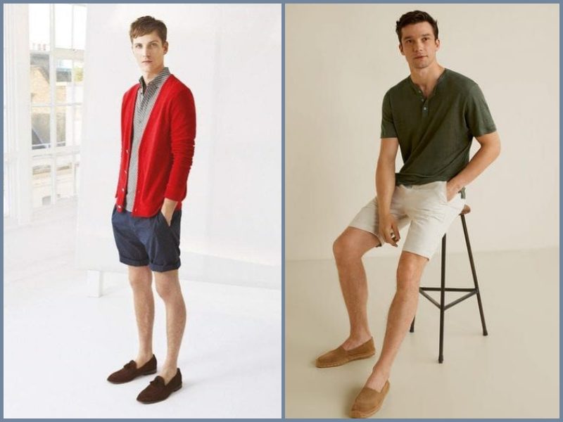 phối giày với quần short nam giày kết hợp với quần short nam