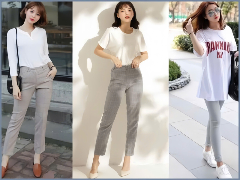 quần xám phối áo màu gì quần xám phối áo màu gì nữ