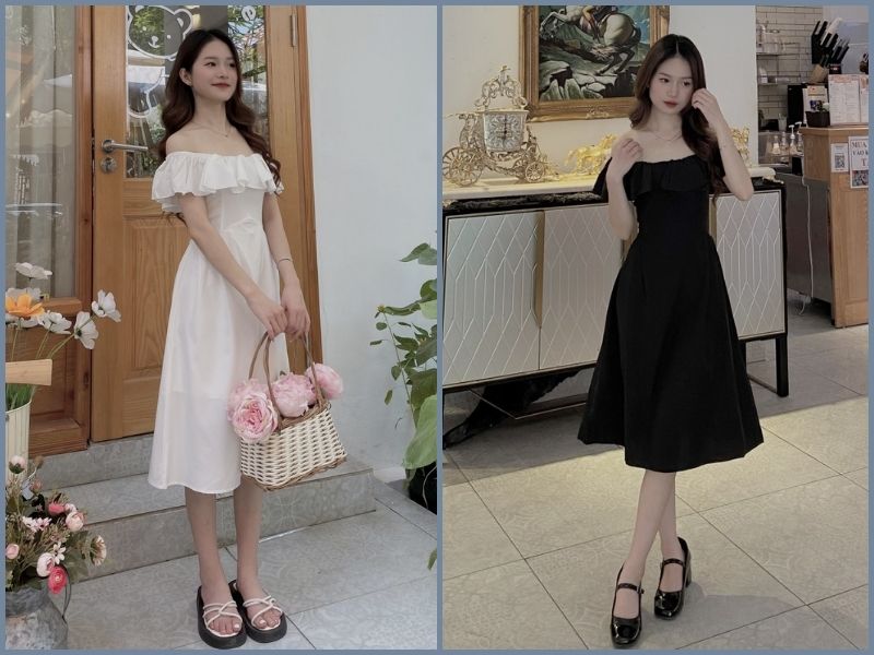 váy cho người lùn chân to