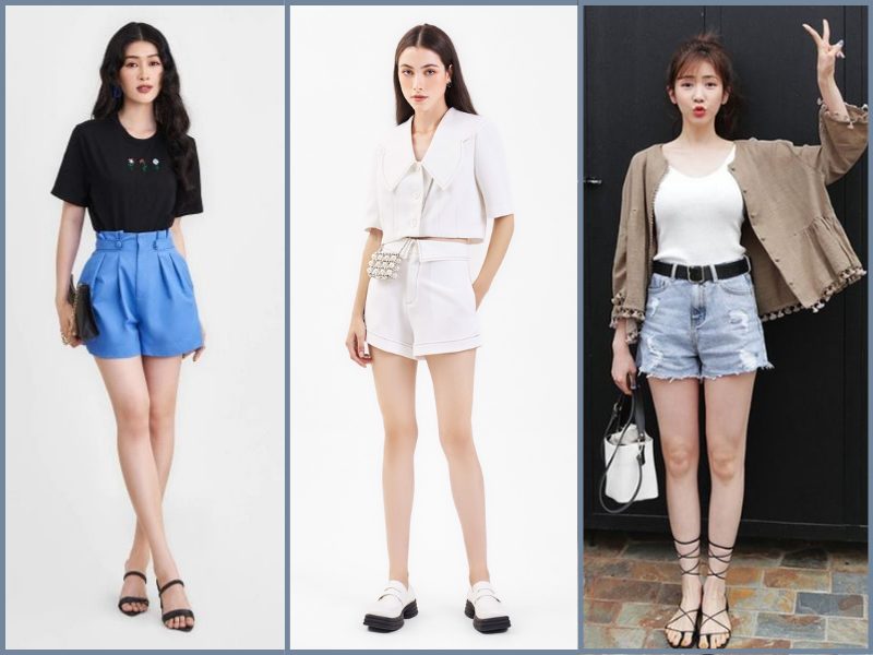 cách chọn size quần short nữ