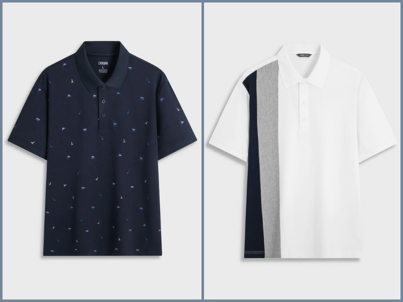 áo polo với vest