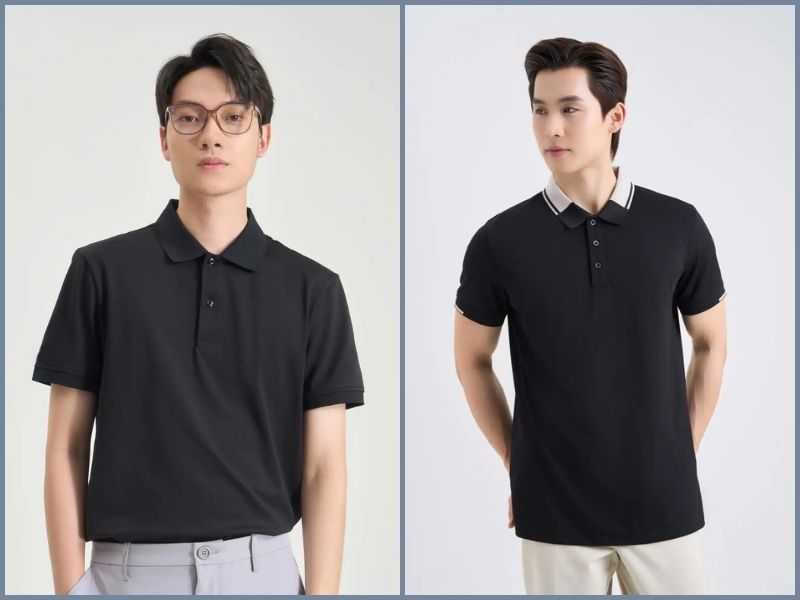 phối đồ với áo polo đen nam phối đồ với áo polo đen nam