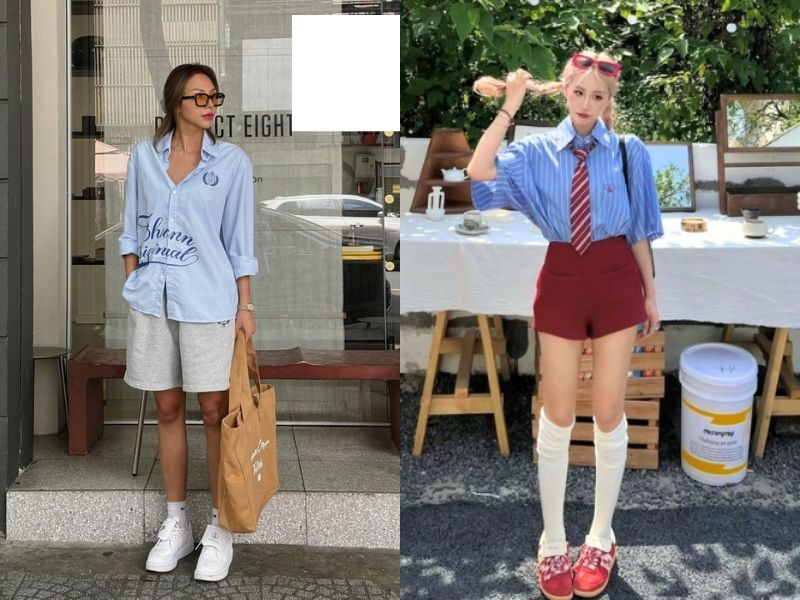 áo xanh dương mặc với quần màu gì nữ áo xanh dương mặc với quần màu gì nữ