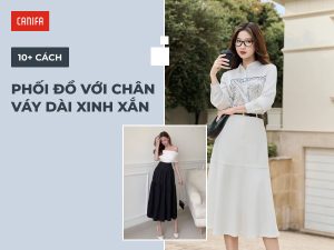 Phối đồ với chân váy dài