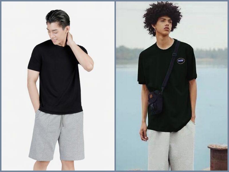 quần xám phối áo màu gì quần short xám phối áo màu gì nam