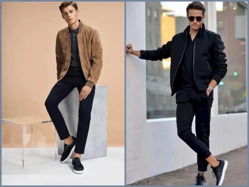 phối đồ với áo polo đen phối đồ với áo polo đen