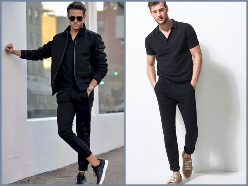 phối đồ với áo polo đen nam phối đồ với áo polo đen nam