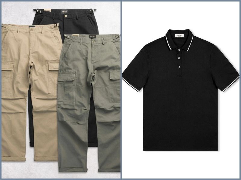 phối đồ với áo polo đen nam phối đồ với áo polo đen nam