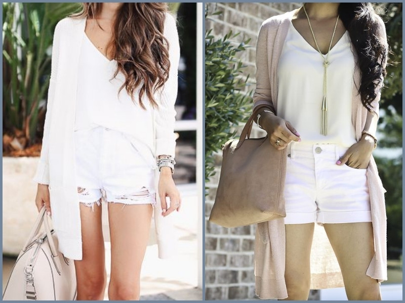 quần short trắng nữ mặc với áo gì quần short trắng nữ mặc với áo gì