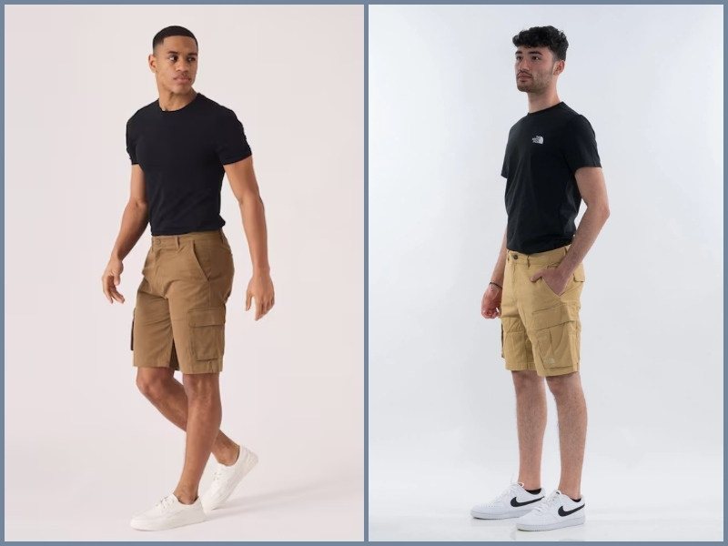 quần short nam phong cách hàn quốc Thiết kế túi quần short