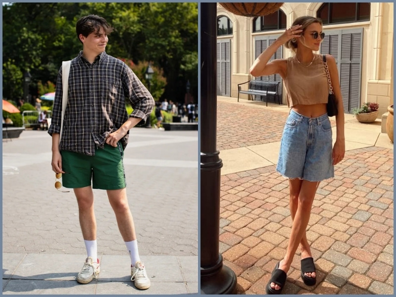 Quần short phù hợp mang lại vẻ trẻ trung