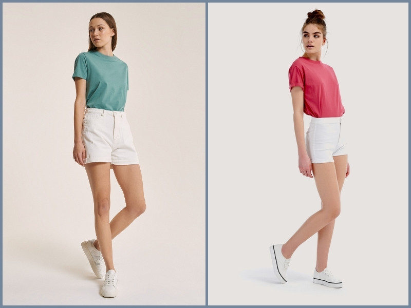 quần short trắng nữ mặc với áo gì quần short trắng nữ mặc với áo gì