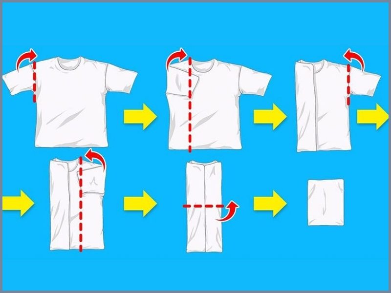 cách gấp áo polo cách gấp áo thun có cổ