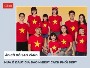 áo cờ đỏ sao vàng canifa