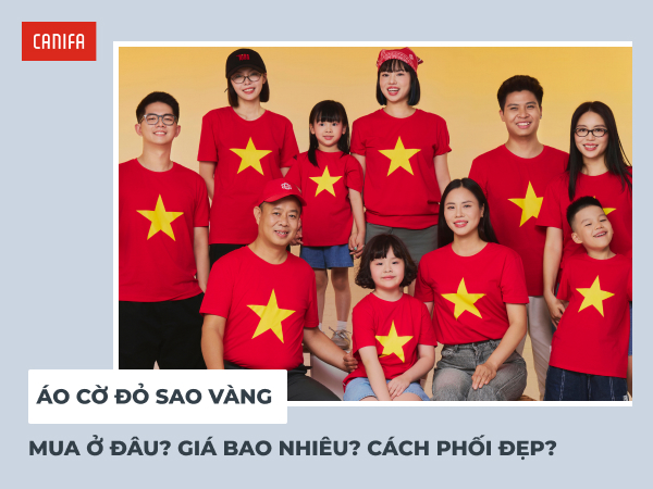 áo cờ đỏ sao vàng canifa