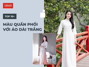 Áo dài trắng phối với quần màu gì