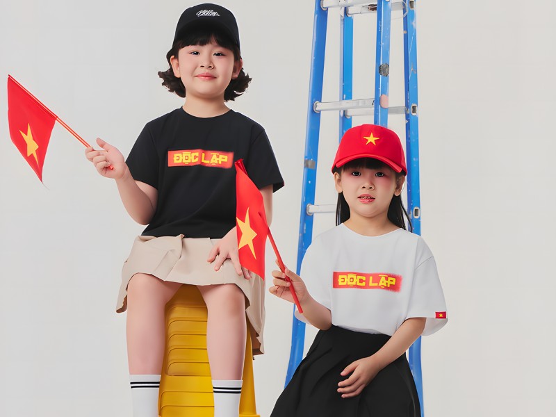 áo độc lập tự do hạnh phúc cho bé