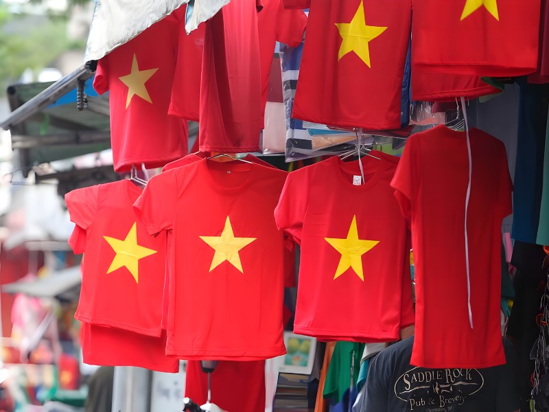 áo cờ đỏ sao vàng hà nội