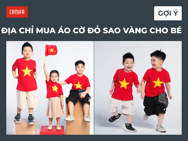áo cờ đỏ sao vàng trẻ em