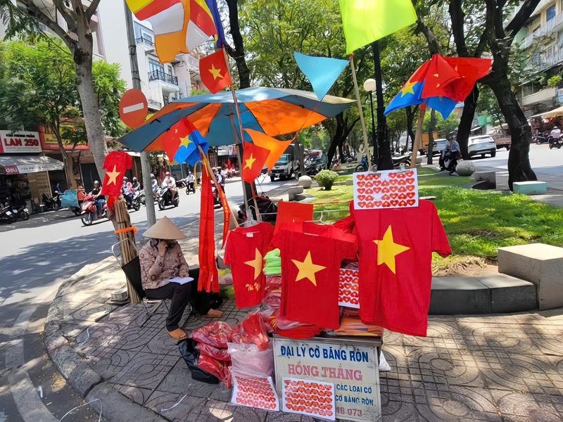 bán áo cờ đỏ sao vàng tại đà nẵng