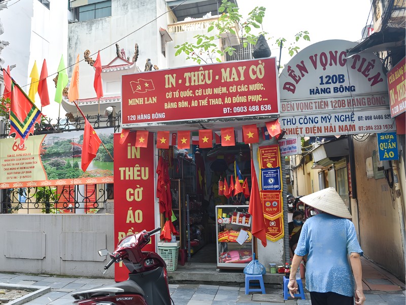 bán áo cờ đỏ sao vàng tại hà nội