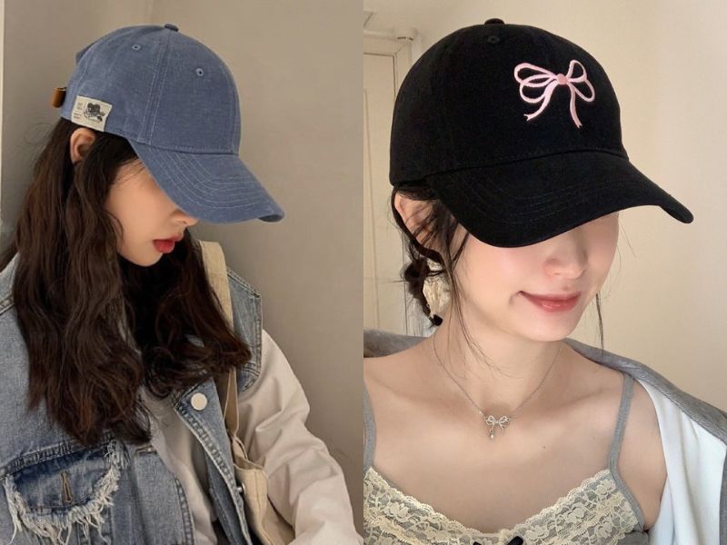 phối đồ với mũ lưỡi trai nữ