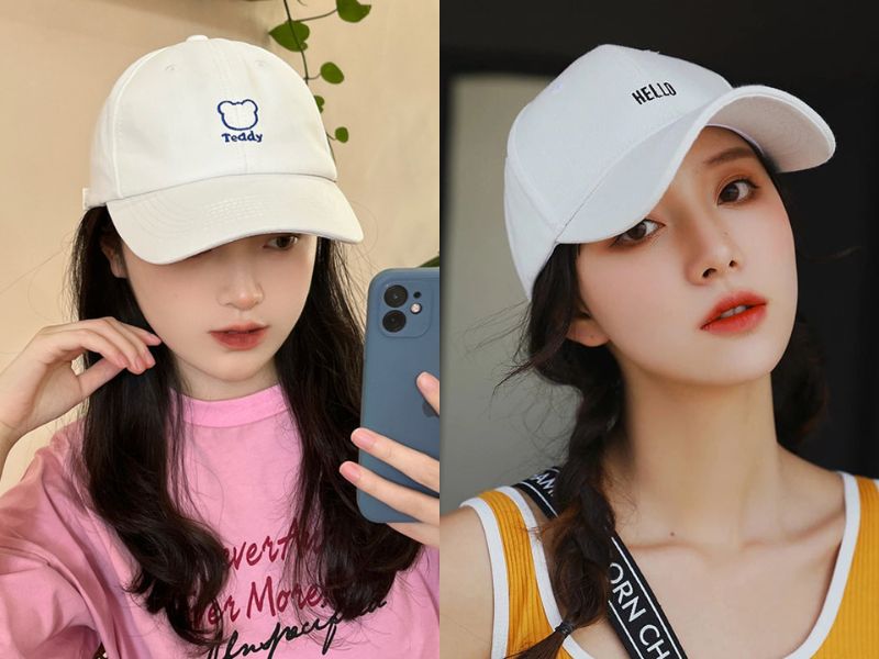 phối đồ với mũ lưỡi trai nữ