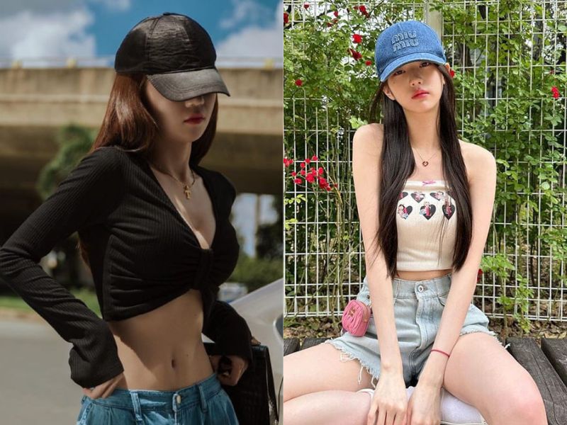 phối đồ với mũ lưỡi trai nữ