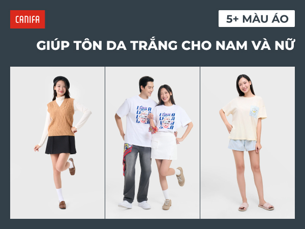 màu áo giúp tôn da trắng