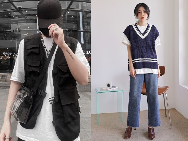 Kết hợp với gile rộng