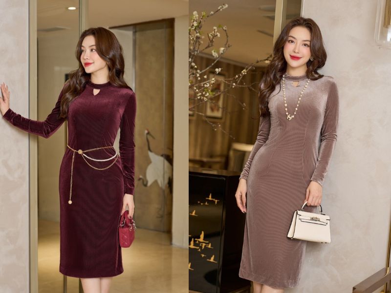 cách che bụng mỡ khi mặc váy body