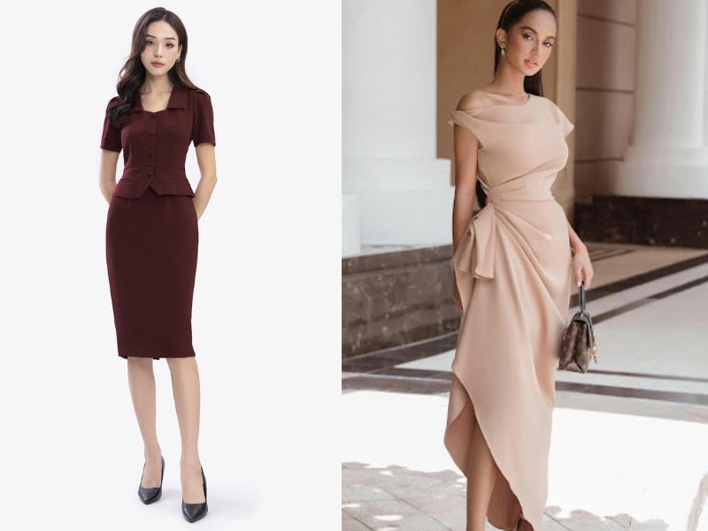 cách che bụng mỡ khi mặc váy body