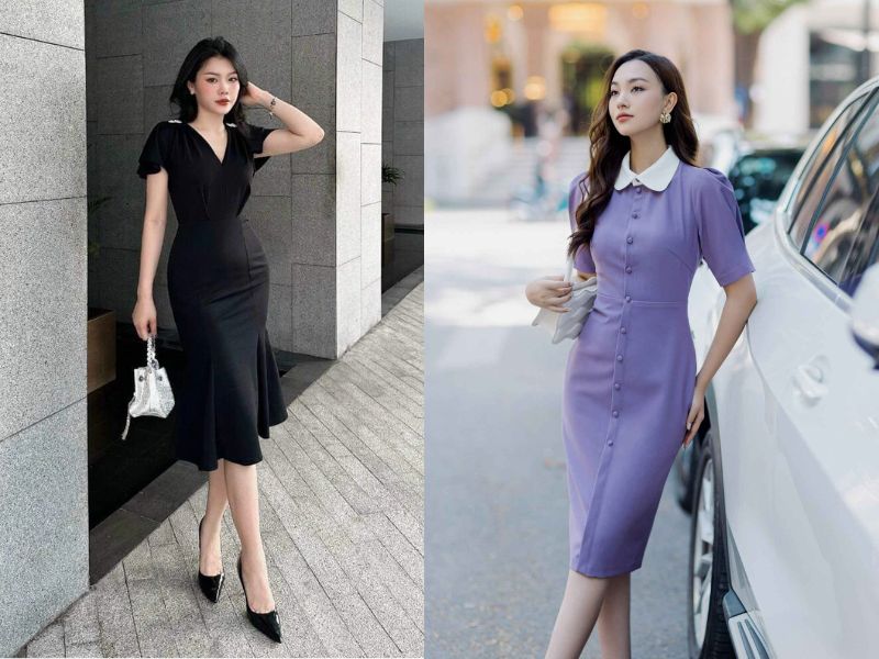 cách che bụng mỡ khi mặc váy body