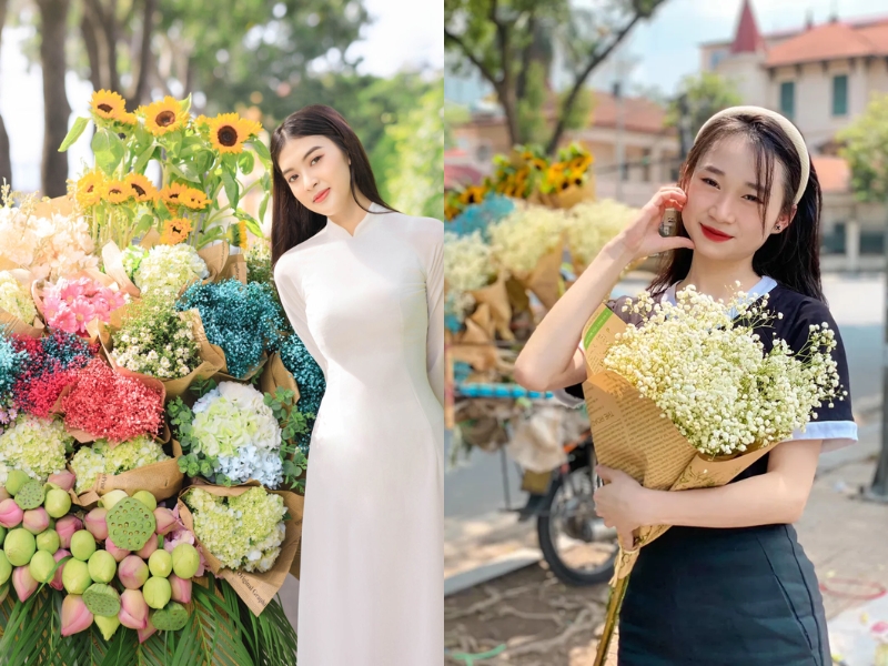 tạo dáng chụp ảnh mùa thu