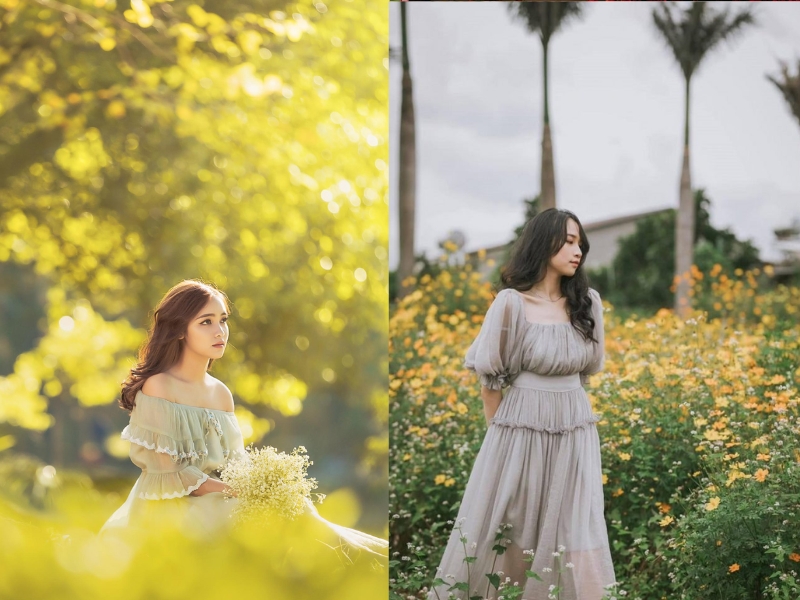 chụp ảnh mùa thu hà nội mặc gì