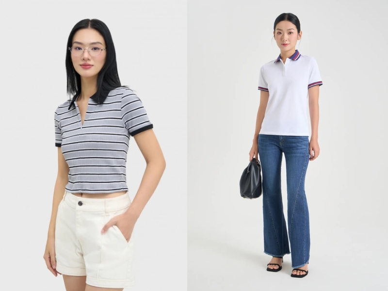 áo polo form rộng nữ áo polo form rộng nữ