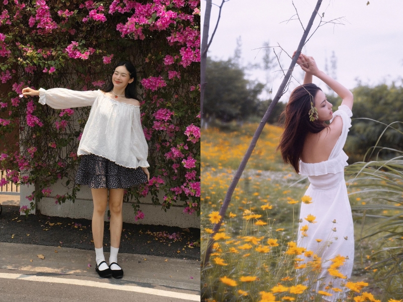 chụp ảnh mùa thu hà nội mặc gì
