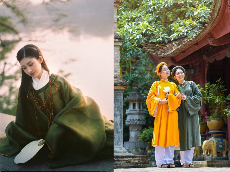 trang phục chụp ảnh mùa thu hà nội