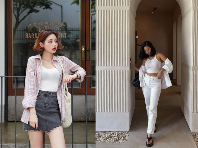 phối đồ với áo 2 dây phối đồ với áo 2 dây