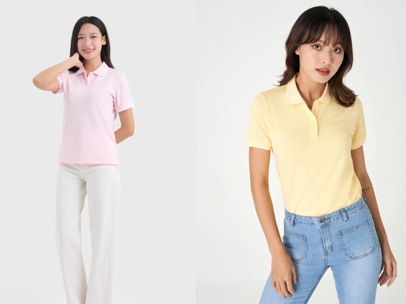 áo polo form rộng nữ áo polo form rộng nữ