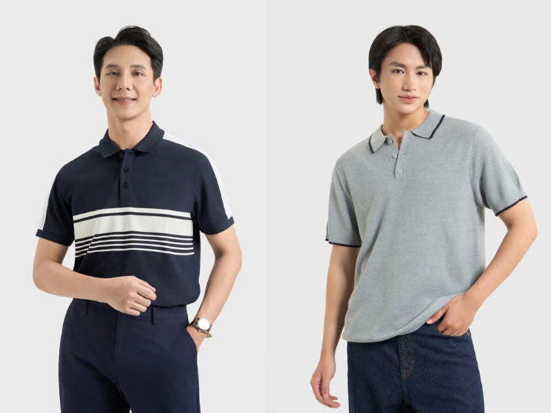 phối đồ với áo polo nam form rộng