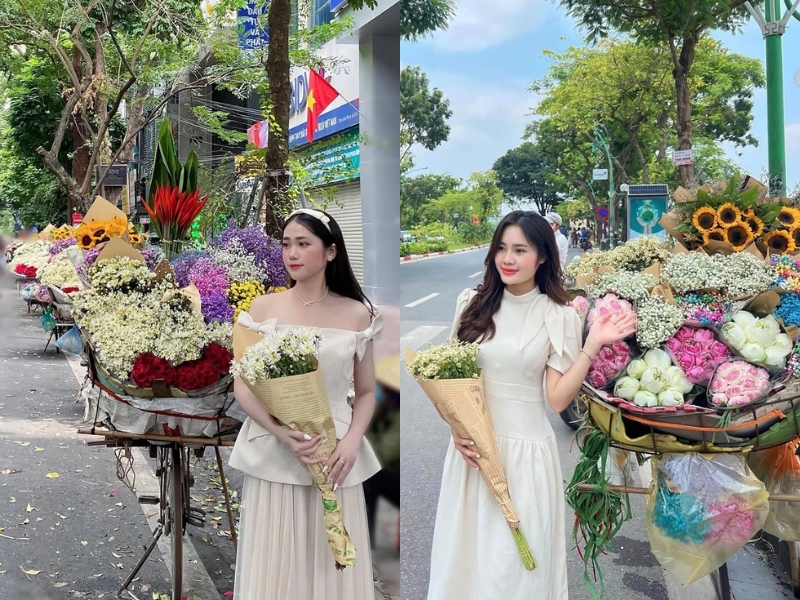 tạo dáng chụp ảnh mùa thu
