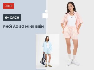 Phối áo sơ mi đi biển