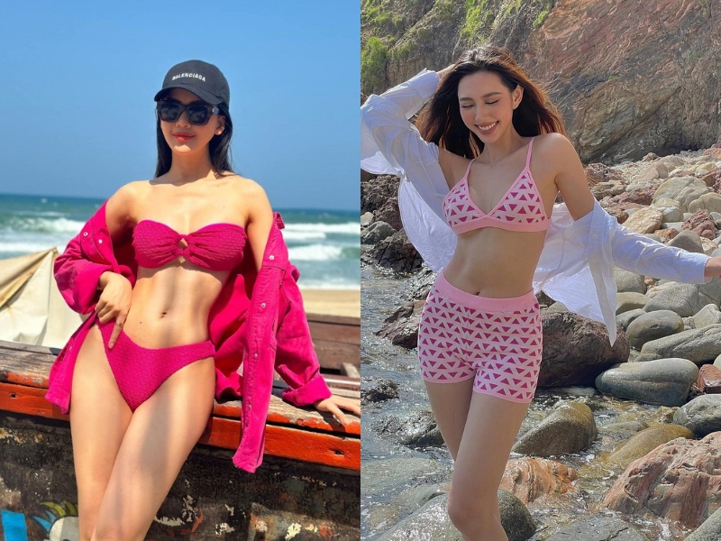 phối áo sơ mi đi biển nữ