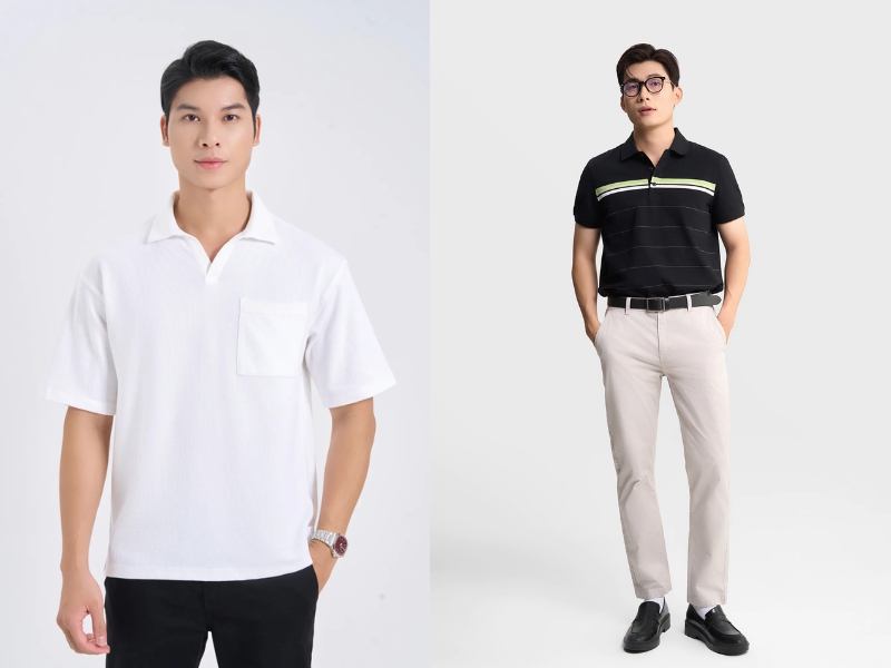 áo polo oversize nam